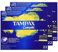 Tampax Compak Regular Tampons with Plastic Applicator Pack of 3