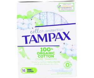 Tampax Cotton Protect Super Tampons 16 Pack