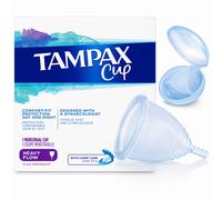 Tampax Cup Heavy Flow Menstrual Cup Reusable Silicone With Carry Case