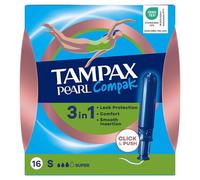 Tampax Pearl Compak Super Tampons 16 Tampons