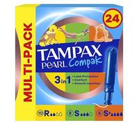 Tampax Pearl Compak Multi-Absorbency (Regular, Super and Super Plus) Tampons With Applicator x 24