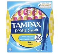 Tampax Pearl Compak Regular Tampons with Applicator 16 pieces.