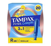 Tampax Pearl Compak Regular Tampons With Applicator x20