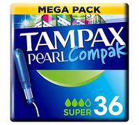 Tampax Pearl Compak Super Tampons Applicator 36X