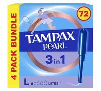 Tampax Pearl Lites Tampons with Applicator 4 x 18, 3in1 Leak Protection, Comfort and Easy Insertion