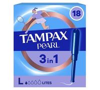 Tampax Pearl Lites Tampons With Applicator x18, 3in1 Leak Protection, Comfort And Easy Insertion