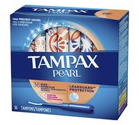 Tampax Pearl Plastic Tampons, Super Plus Absorbency, Scented, 36 Count