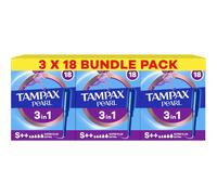 Pack of 18 Tampax Pearl Super Plus Extra Tampons
