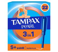 Tampax Pearl Super Plus Tampons with Applicator 22 Pack pack