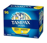 Tampax Pearl Unscented Tampons, Regular Absorbency (96 ct)