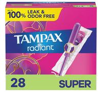Tampax Radiant Tampons, Super Absorbency, With Leakguard