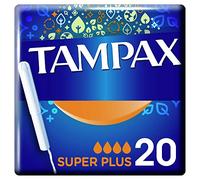 Tampax Super Plus Applicator Tampon Single, Pack of 20