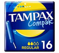 Pack of 16 Tampax Compack Regular Tampons - Blue