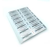 Tamper Proof Barcode Stickers in 7 Pack Sizes (50-2500pcs) Two Part Labels with Unique Serial Numbers (100)