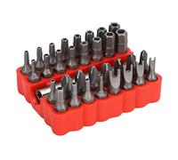 Tamper Proof Bit Set, Security Screwdriver Set 33Pcs Security Screw Hex Bit Set Security Bit Set Electric Screwdrive Hex Bit 1/4in Shaft for Vehicle Computer