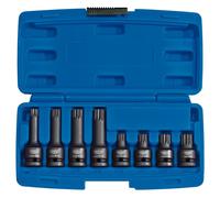 Tamper Proof Impact Spline Set - 1/2" Sq. Dr. (8 Piece)
