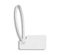 Tamper Proof Security Seal Numbered Tags 100 Pack 160mm Plastic Pull Tie for Clothes Shoes Multicolor(White)