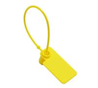 Tamper Proof Security Seal Numbered Tags 100 Pack, Numbered Plastic Pull Tie Seals Hang Tags 160mm Multicolor White(Yellow)