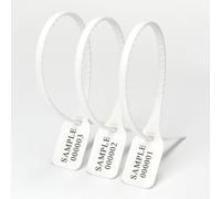 Tamper Proof Security Seal Numbered Tags Numbered Pull Tie Seals Multicolor Pack of 100 Or 500 pcs Red 500pcs(White,500pcs)