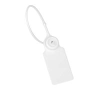 Tamper Proof Security Seal Numbered Tags, Numbered Pull Tie Seals White Pack of 100 180mm for Clothing Shoes Bags