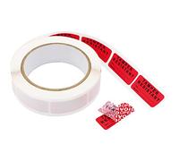 Tamper Resistant Evident Security Tape Sticker 2x4.5cm 500 Pcs Safety Prevent Opened Adhesive Stickers (Red 500pcs)