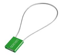 Tamper Seal 100pcs,Steel Cable Seals,Metal High Security Seals,Anti-Tamper Pull Tite,Steel(Green,100 PCS)