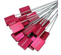 Tamper Seal 100pcs,Steel Cable Seals,Metal High Security Seals,Anti-Tamper Pull Tite,Steel(Red,500 PCS)