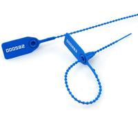 Tamper Seal Security Ties for Fire Extinguisher Plastic Tamper Evident Seal Tags Pull Tite(Blue,100 PCS)