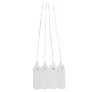 Tamper Seals, 100PCS 30cm Security Zip Ties Plastic Tamper Evident Seal Tags Pull Tite Self Locking Safety Locks Cable Labels (White)