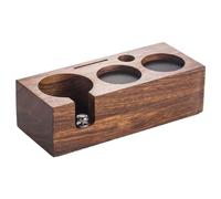 Tamper Station 58mm Wooden Tamping Station 7 in 1 Coffee Tamper Stand Non Slip Tamper Holder Adjustable Espresso Tamper Station Tamping Station