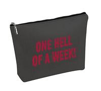Tampon Bag Period Pouch Sanitary Holder One Hell of a Week Gifts for Best Friend (One Hell of a Week Bag)