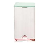 Tampon Holder - 19.5 x 11.5 cm, Versatile Solution | Large Capacity PP Toiletries Box with Stylish Striped Design, Feminine Product Organizer for Home, Bathroom and the