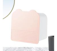 Tampon Holder for Bathroom, Bathroom Storage Box Sanitary Napkin Holder, Wall Mount Double-Grid Organizer with Dustproof Lid for Co-tton Balls Cotton Swabs
