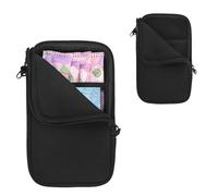 Tampon Holder for Purse, Portable Tampon Bag Organizer Case for Women’s Purse, Travel-Friendly Discreet Period Bag for Feminine Products, Waterproof Pad Bag, Black(Bag Only)