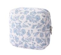 Tampon Storage Bag Large Capacity Simple Design Corduroy Sanitary Napkin Storage Bag Cute Auntie Data Cable Earphone Organizer Polyester Fiber(Color1)