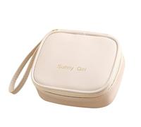 Tampon Storage Bag - Sanitary Napkin Storage Bag, Small Portable Menstrual Pillow Bag - PU Leather Zipper Menstrual Pouch, Nursing Pillow Holder, Purse, Pad-Tasc