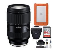 Tamron Di III VXD G2 28-75mm f/2.8 Lens for Sony E-Mount Bundle with 1TB External Portable Hard Drive, Camera Case and Accessory, and 64 GB Memory Card(4 Items)