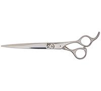 TAMSCO Ultra Slim Japanese Stainless Steel Scissor 8.25-Inch Curved with Finger Rest for Hair Dressing Barber Stylist
