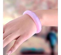 TAMSNDL Jade Bangle Chinese Bracelet, Jade Bangle, Natural Powder Chalcedony Jade Bracelet Pink Purple Agate Thick Jade Bracelet,60mm(60mm)