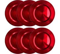 Tamu Tamu - Tableware Charger Plate - Metallic Finish - 33cm - Red