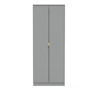 Tamworth Tall Plain Wardrobe In Dusk Grey (Ready Assembled)