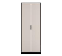 Tamworth Tall Plain Wardrobe In Kashmir Matt & Black Matt (Ready Assembled)