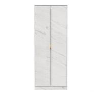 Tamworth Tall Plain Wardrobe In Marble (Ready Assembled)
