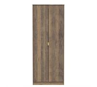 Welcome Furniture Ready Assembled Copenhagagen Tall Plain Wardrobe - Vintage Oak