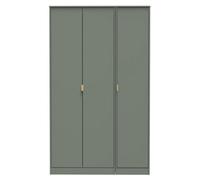 Tamworth Tall Triple Plain Wardrobe In Reed Green (Ready Assembled)