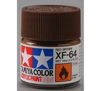 TAMXF64 81764 Acrylic Mini XF64 Red Brown 1/3 oz by Tamiya Paints