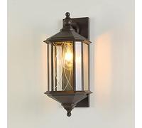 TAMYUSE Matte Brown Outdoor Wall Light Outdoor Lighting With Frosted/Clear Glass E26 Socket Aluminum Housing Outdoor Porch Light Wall Sconce For Garden Patio Hallway