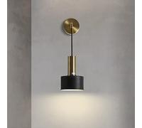 TAMYUSE Modern Wall Sconces Bath Vanity Light Fixtures Bathroom Metal Wall Lights With E26 Base Black Wall Light Fixtures For Bedroom Living Room Entryway