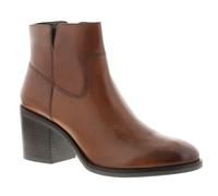 (Tan, 6.5 (Adults')) Clarks Womens Ankle Boots Valvestino Lo Dark Tan Leather Zip Fastening UK Size