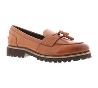 (Tan, 7 (Adults')) Hush Puppies Womens Shoes Loafers Flat Ginny Leather Slip On tan UK Size